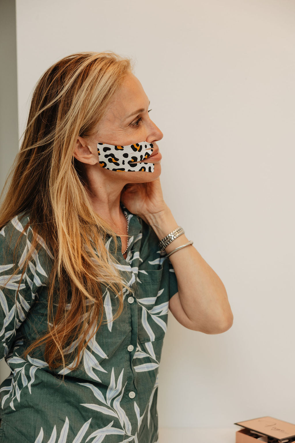 cheetah print fage face tape